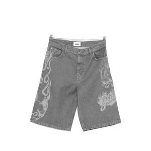 Gcds Men Printed Denim Shorts